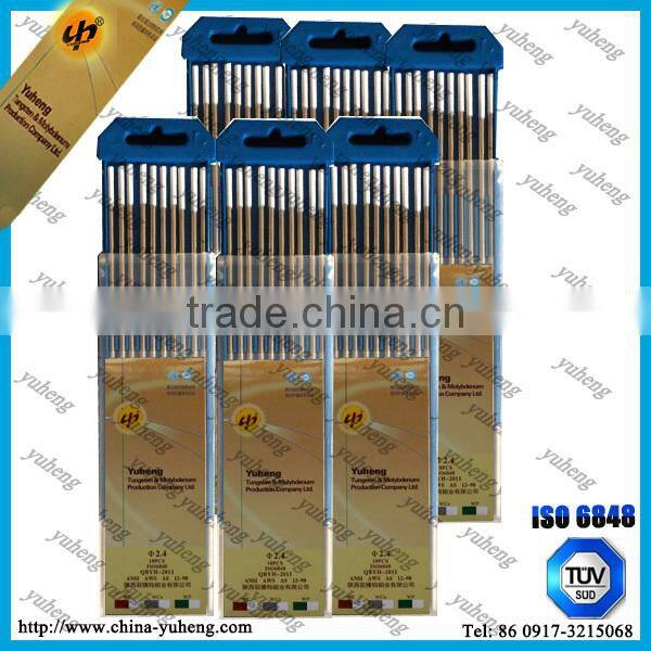 WZ8 Sharpen Tungsten Electrode Zirconiated Tungsten Electrodes 1.6mm Welding Electrode