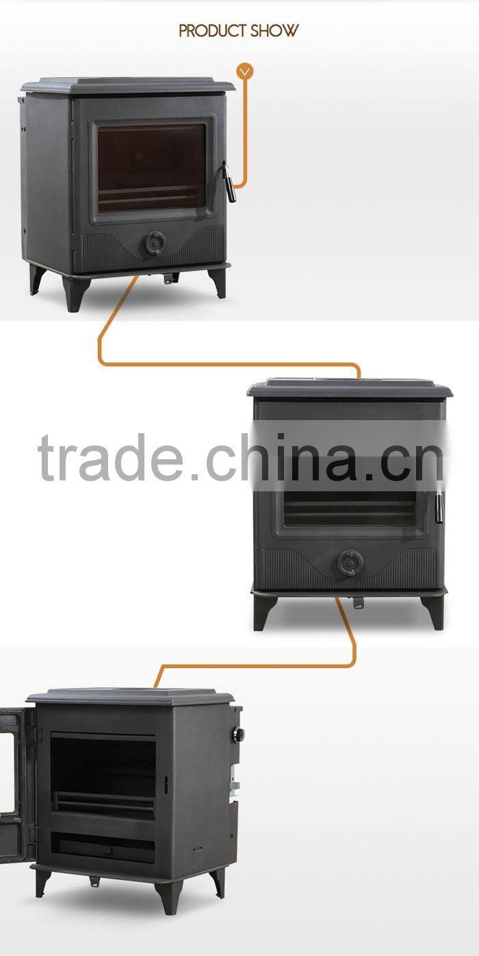 Cast iron type wood burning stove/Fireplace with back boiler DHF910B