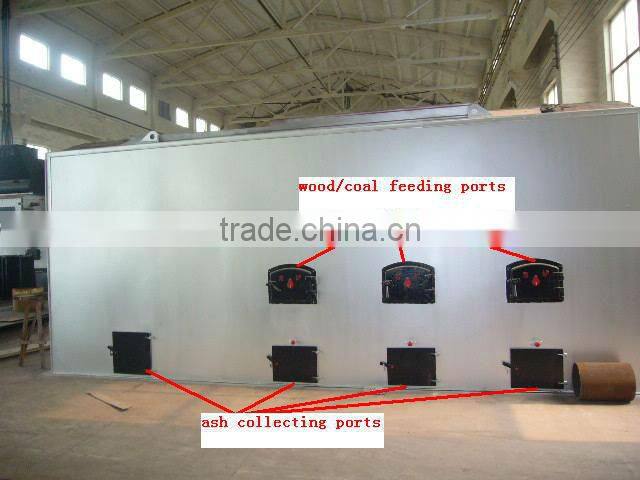 wood/coal fuel hot air furnace