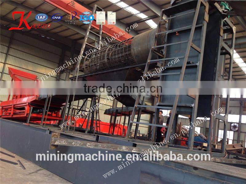 Wet sand or dryland bucket chain gold dredger especially in water