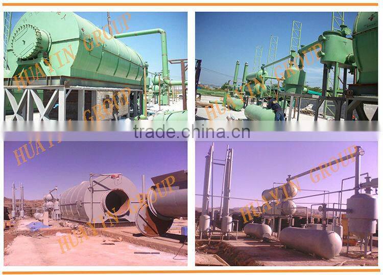 recycling machine for waste tire/plastic oil distillation to fuel oil