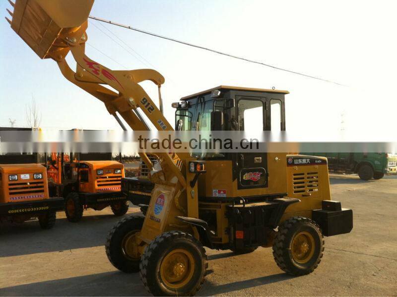 2016 new style 1.2t Kaida ZL-12A wheel loader supplier