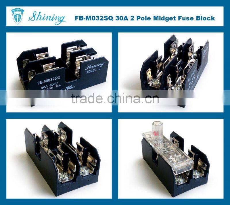 FB-M032SQ Equal To Busmann 600V 2 Pole Din Rail 30 Amp Fuse Box