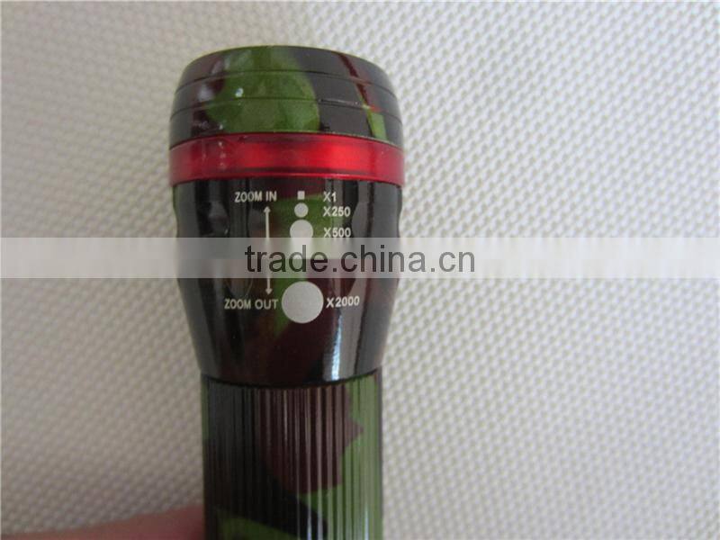 3 Different Modes Camouflage Pattern Emergency Torch Light With