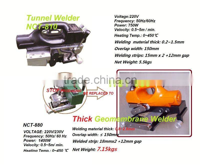 plastic welding machine geomembrane welder hot wedge welder NCT 800