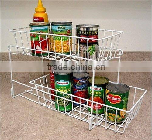 New 2-Tier Stainless Steel Metal Kitchen Storage Rack