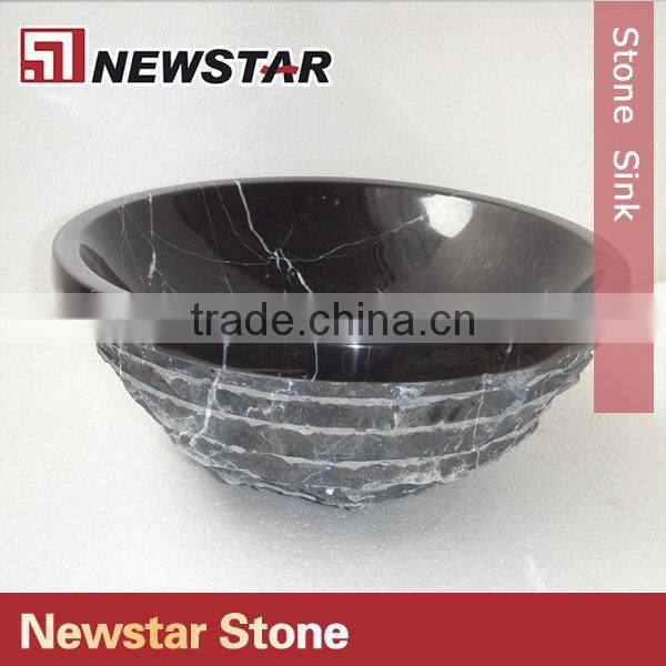 Newstar black amethyst stone sink bowl