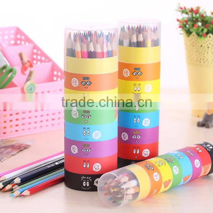 Factory Wholesale Mr. Cuya 24pc Eco Friendly Cardboard Tube Color Drawing Pencil Set