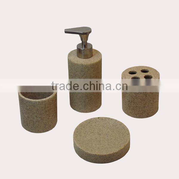 EA0354 trendy black bathroom accessory set wholesale