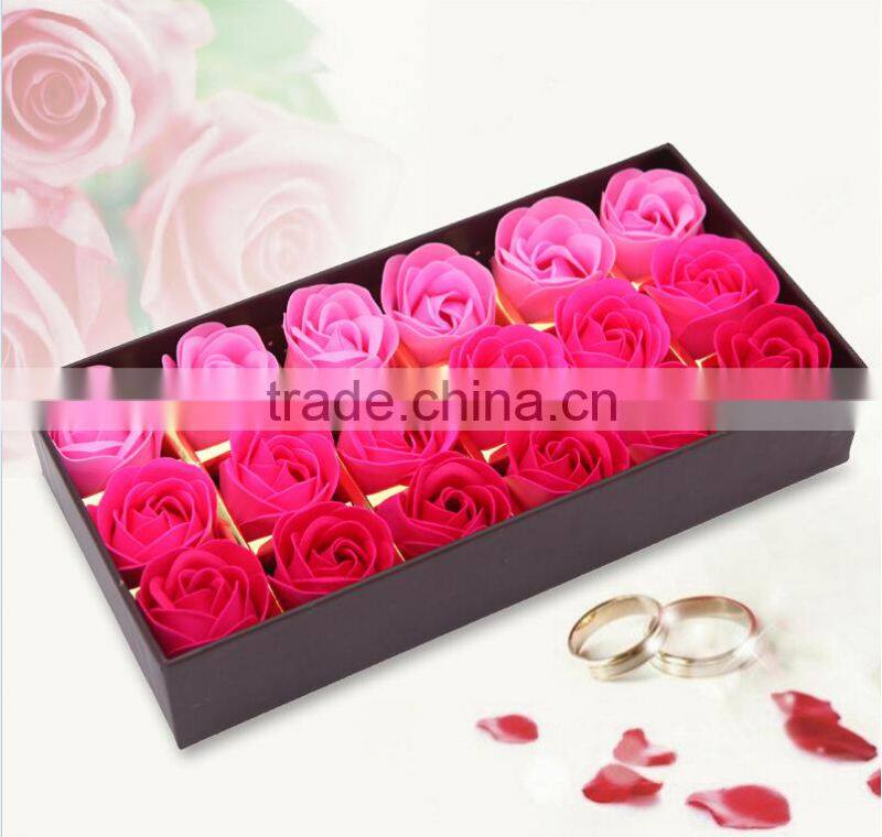 Romantic Gifts Coffee Box 18pieces Rose Flower Soap