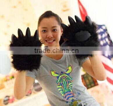 personalized gorilla paw design gloves