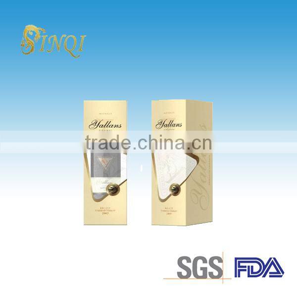 2013 High quality cardboard paper gift wine boxes