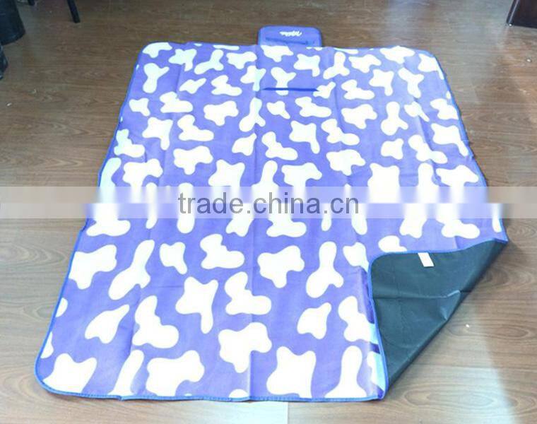 waterproof and sandproof flannelet picnic blanket, picnic rug, picnic mat