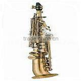 antique gold finish bass saxophone, Bb sax, professional saxophone