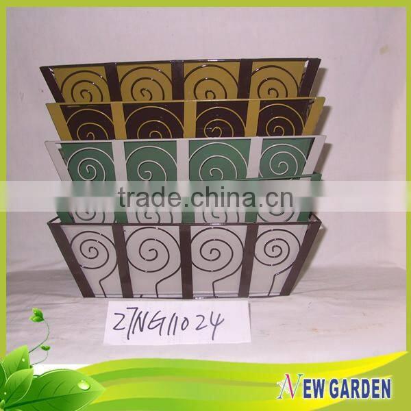 Beautiful Outdoor garden supply metal hanging flower pot stand