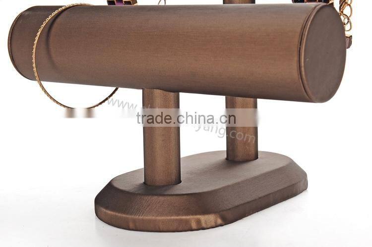 jewelry display rack leather material