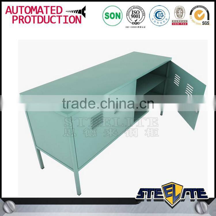 Popular in korean market metal ps storage cabinet steel wardrobe with tv cabinet