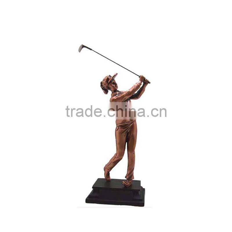 Resin golf sports trophy
