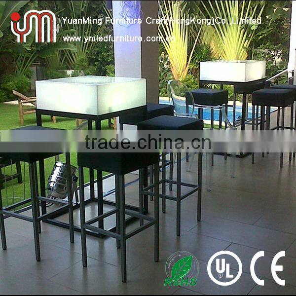 led bar table&wood coffee table&projector led