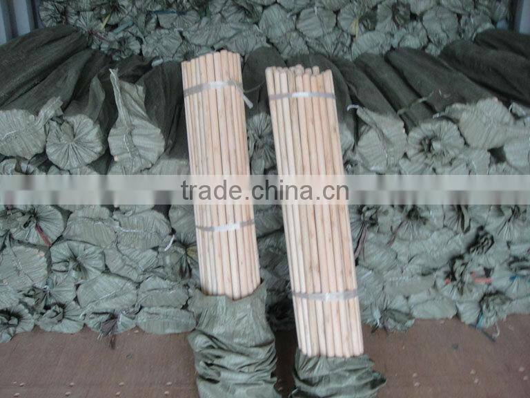 PVC Coated Broom stick Wooden Mop handle made in Guigang China