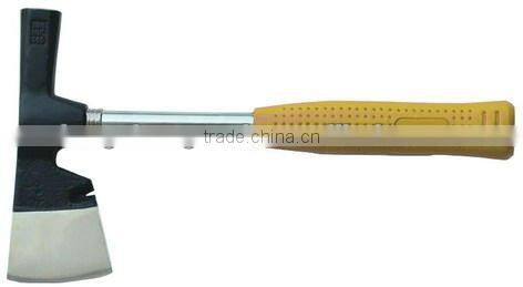 Hatchet type hammer with steel handle
