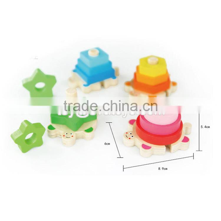 High quality preschool baby wooden geometry shape blocks W13E063