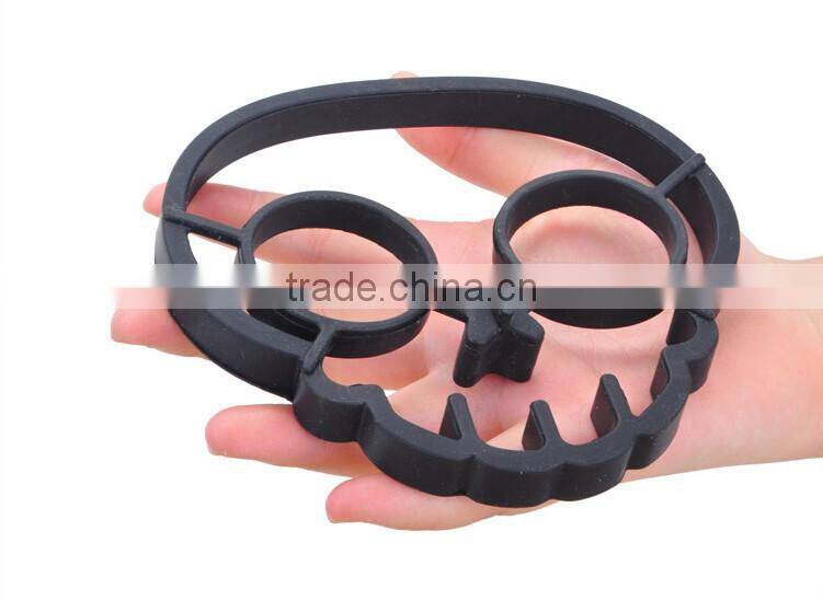 Non-stick Silicone Skull Shape Fried Egg Molds,Breakfast Pancake Slip Rings