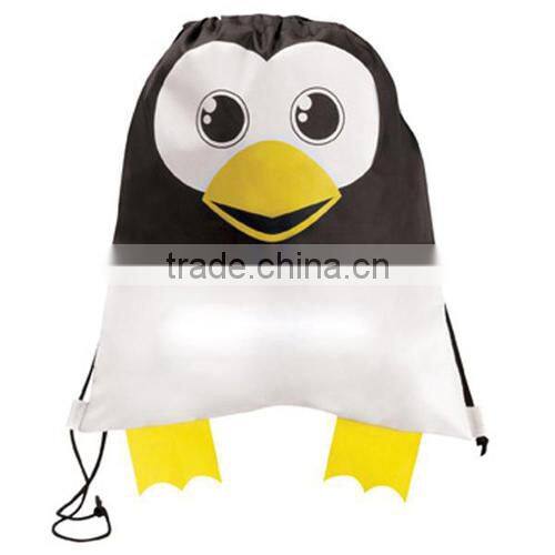 Cartoon Animal Shape Wholesale Customized Drawstring Bag,Cheap Drawstring Backpack