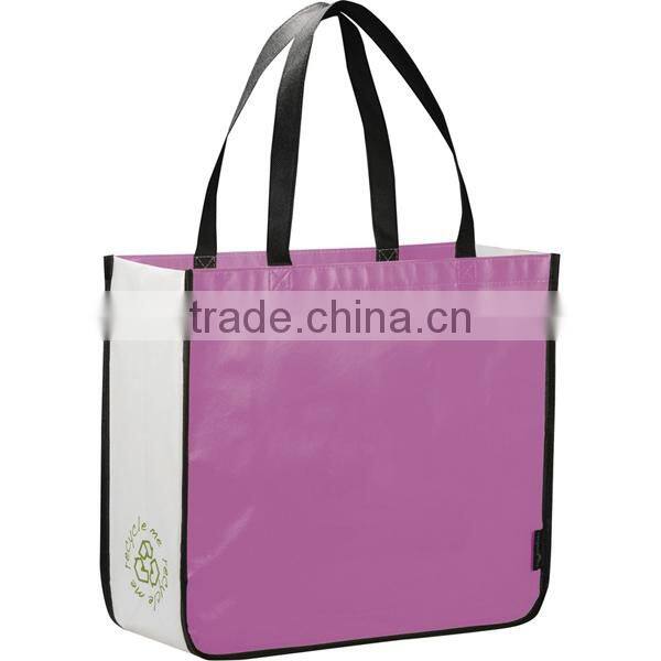 2015 Hot Sell Recycled Laminated Non-Woven Custom Tote Bag
