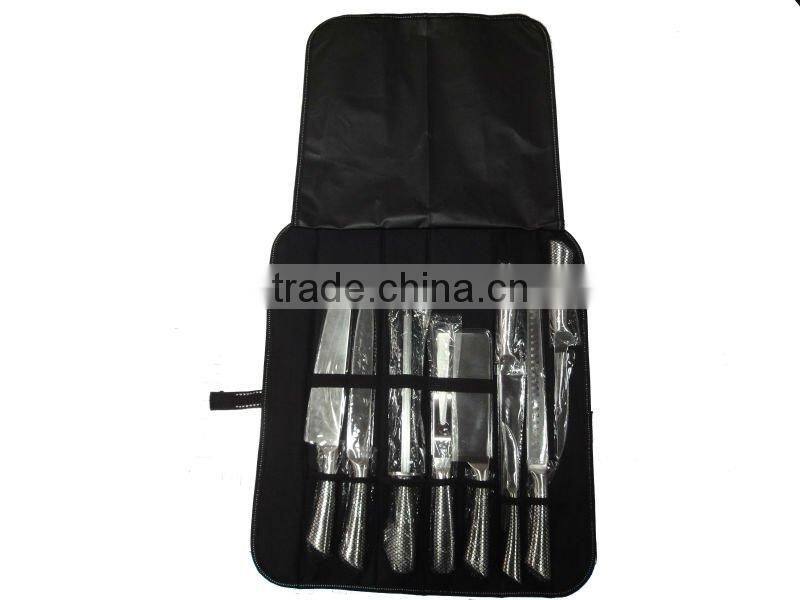 9 pieces stainless steel kitchen knife set in Nylon case