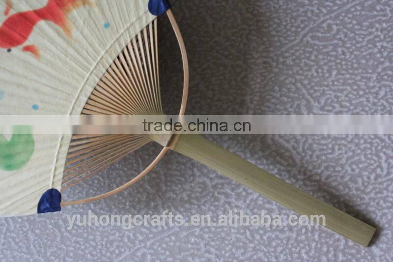 Promotional new style bamboo paper fan