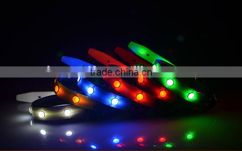 Fashion Pet TPU flash collar led dog collar