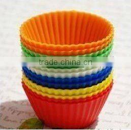 Silicone Round Shape Cake Making Cup Muffin Mold Tray Mould