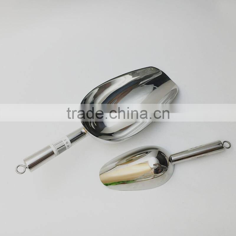 Multi-fuctional Stainless Steel Ice Scoop Grain shove Ice Shove animal Feed Shovel Rice Spade