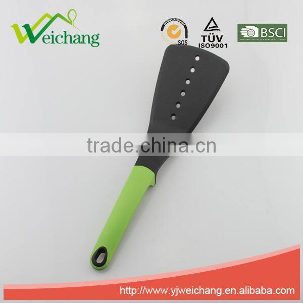 WCJ320FPremium Nylon utensils SLOTTED TURNER Cooking Utensil Gadgets Set with Storage Stand (Multi-color)