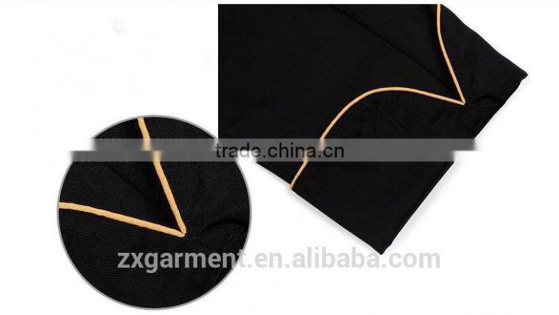 OEM Fashion Designer Poly Cotton red Hotel Men Jacket Chef Uniform