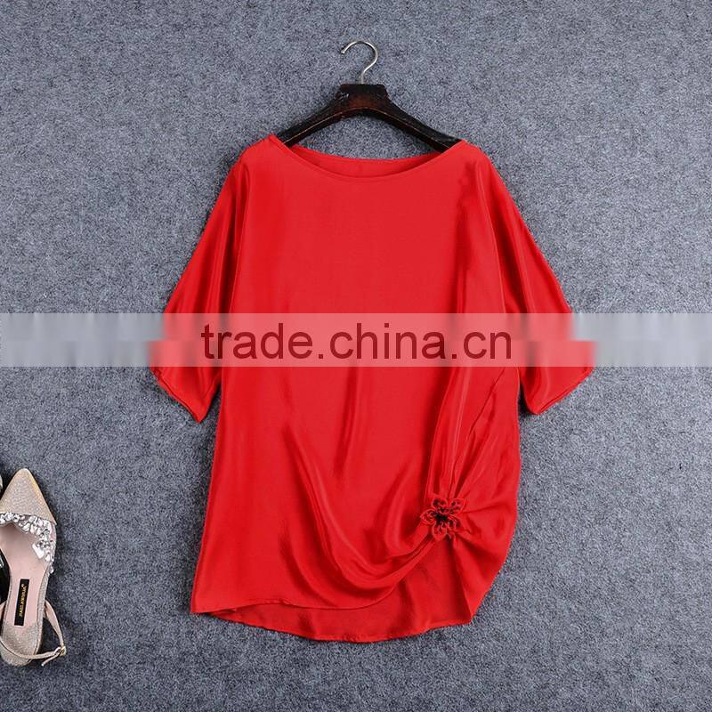 2017 new tops ladies long sleeve woman chiffon fashion ladies blouse