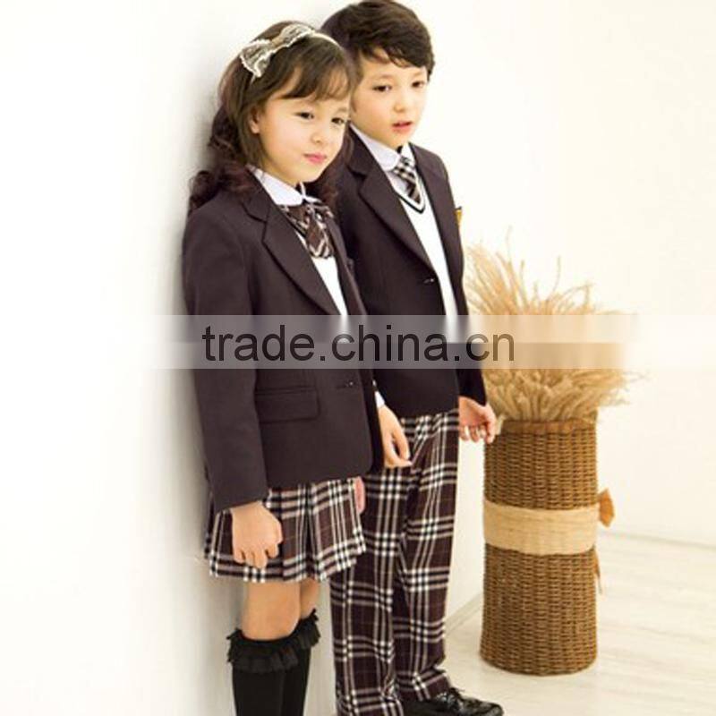 wholesale Spring Autumn young girls and boys school uniform