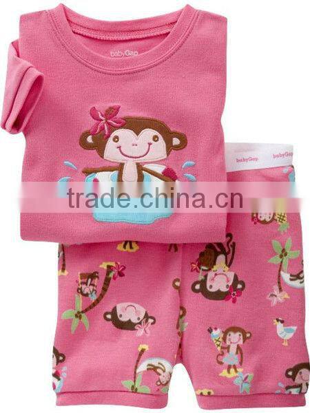 2014 100% coton plain baby t shirts set