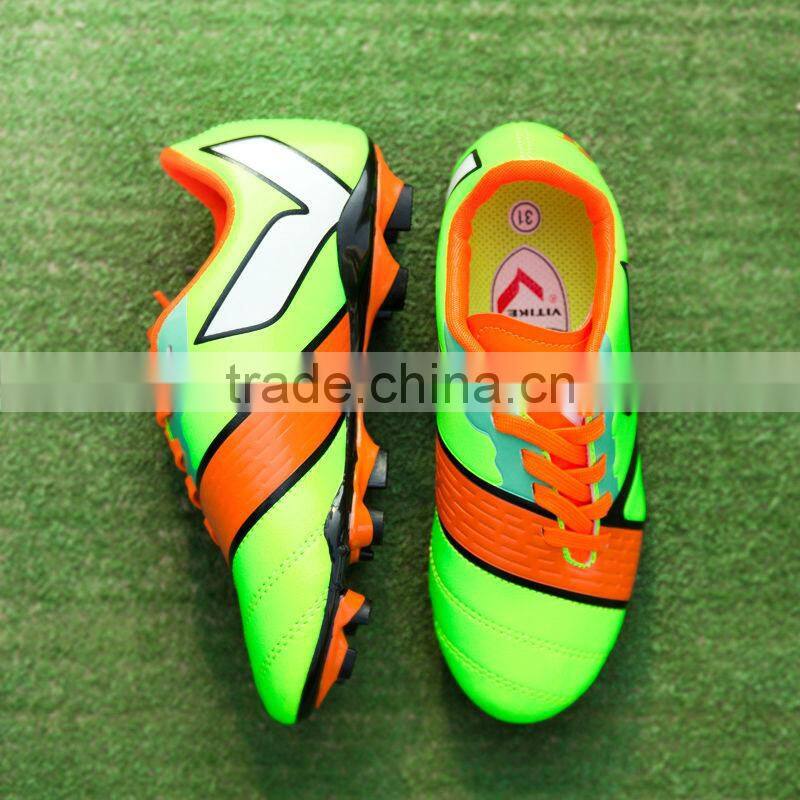 made in china factory children sport soccer shoes for sale, best quality kids football spike shoes sneakers sport have sample