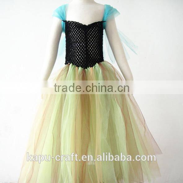 2017new style handmade frozen elsa tutu dress crochet tutu maxi dress wholesale