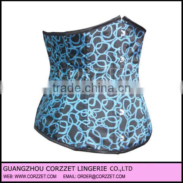 2012 new design mature women satin corsets with factory price