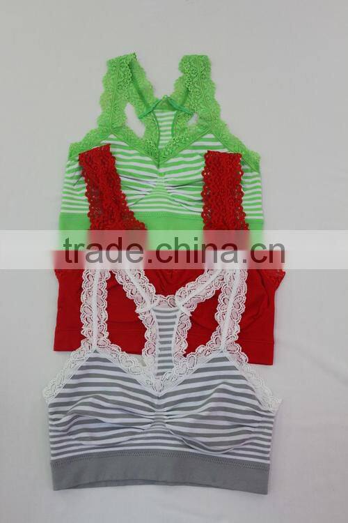 2015 New Women's Sports Bras Shapewear Seamless Yoga Exercise Walk Lady Underwire Top