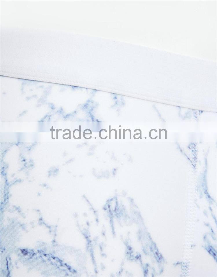 Marble print mens bodybuilding briefs