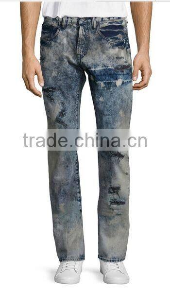 Biker Jeans Fashion Denim trousers(LOTK057)
