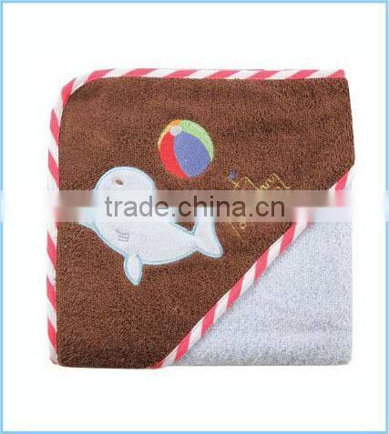 Wholesale supplier organic cotton towel hooded baby bath towel