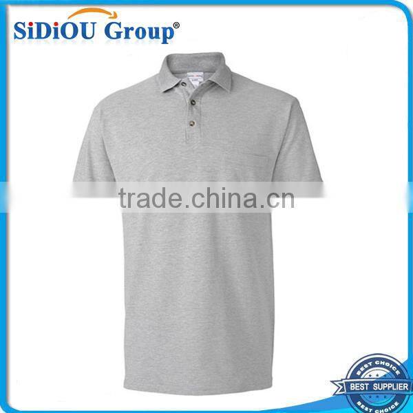 New pique 100 cotton pocket polo shirts