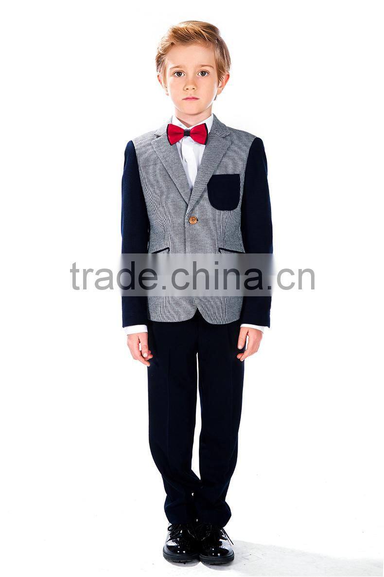 2016 style ELPA cotton gray hot sale Plus size cheap Kids Blazer