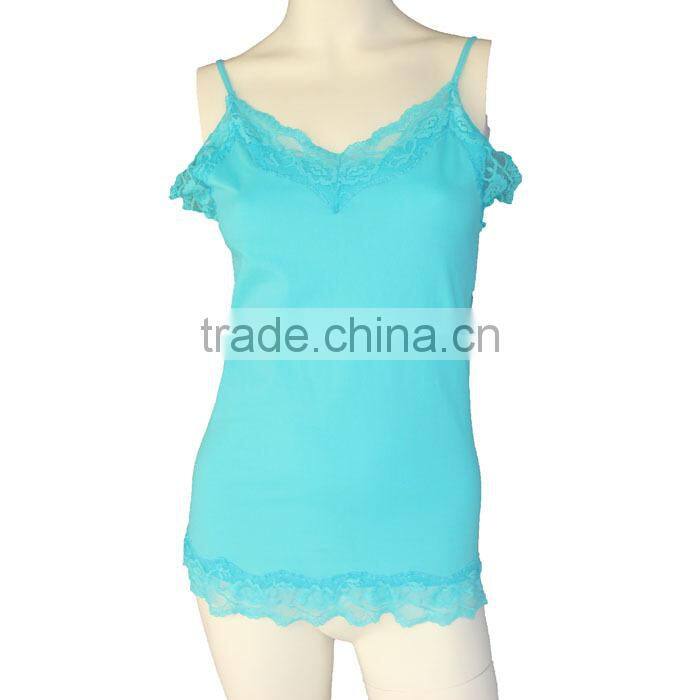 High Quality Seamless Woman Lace Top