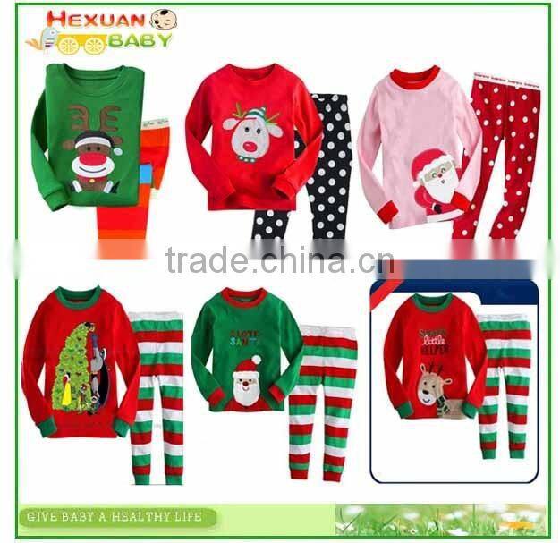 100% cotton Chrismas pajamas,baby Kids Child pyjamas Pijama / Kids Pajamas / Kids Sleepwear